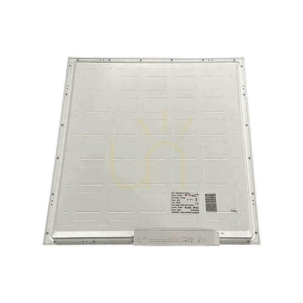 Pohled V-TAC 36W 600x600 LED podsvícení 33mm 120Lm/W VT-6436 4000K 4320lm 5 let záruka V-TAC 36W 600x600 LED podsvícení 33mm 120Lm/W VT-6436 4000K 4320lm 5 let záruka