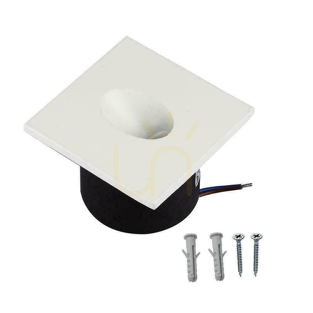 Zobrazit Schodišťové svítidlo 3W LED V-TAC Square White 230V VT-1109 4000K 270lm Schodišťové svítidlo 3W LED V-TAC Square White 230V VT-1109 4000K 270lm