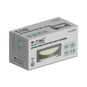 V-TAC 12W LED nástěnné svítidlo šedé IP65 VT-8058 3000K 1160lm small 4
