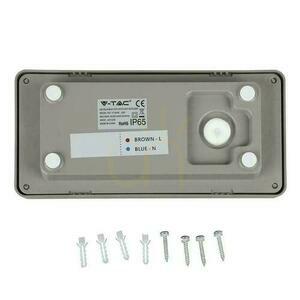 V-TAC 12W LED nástěnné svítidlo šedé IP65 VT-8058 4000K 1160lm small 3