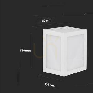 V-TAC 12W LED nástěnné svítidlo IP65 bílé VT-822 3000K 1350lm small 6