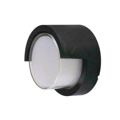 Kontrola Fasádní nástěnné svítidlo V-TAC VT-831 LED 7 W, 610 lm, 3000 K, IP65, černé kulaté