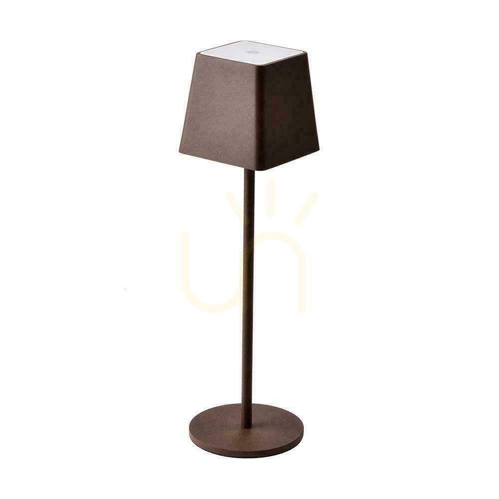 Kontrola V-TAC 2W LED nabíjecí stmívatelná lampa na noční stolek IP54 Bronze Corten VT-7563 3000K 200lm V-TAC 2W LED nabíjecí stmívatelná lampa na noční stolek IP54 Bronze Corten VT-7563 3000K 200lm