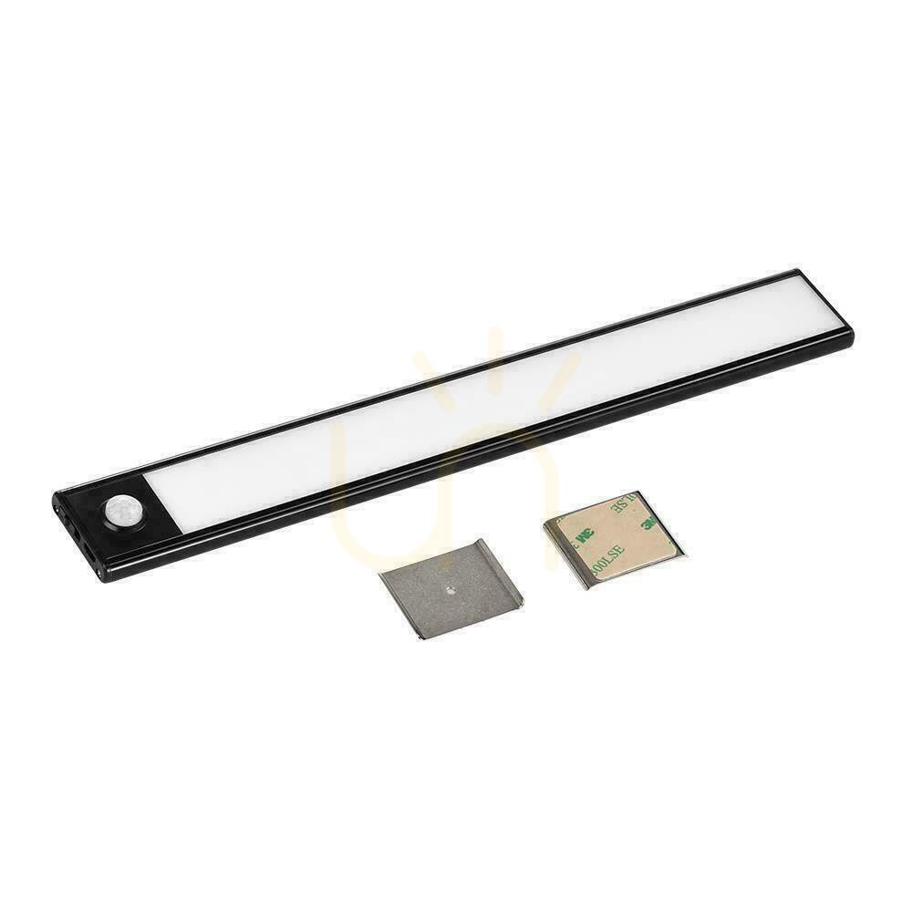 Zobrazit V-TAC 1,5W LED svítidlo pod skříňku černé Senzor pohybu Nabíjení přes USB 30cm VT-8141 3000K 110lm V-TAC 1,5W LED svítidlo pod skříňku černé Senzor pohybu Nabíjení přes USB 30cm VT-8141 3000K 110lm