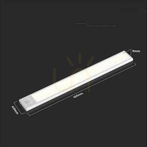 V-TAC 2W LED svítidlo pod skříňku Stříbrné Senzor pohybu Nabíjení přes USB 40cm VT-8142 4000K 160lm small 5