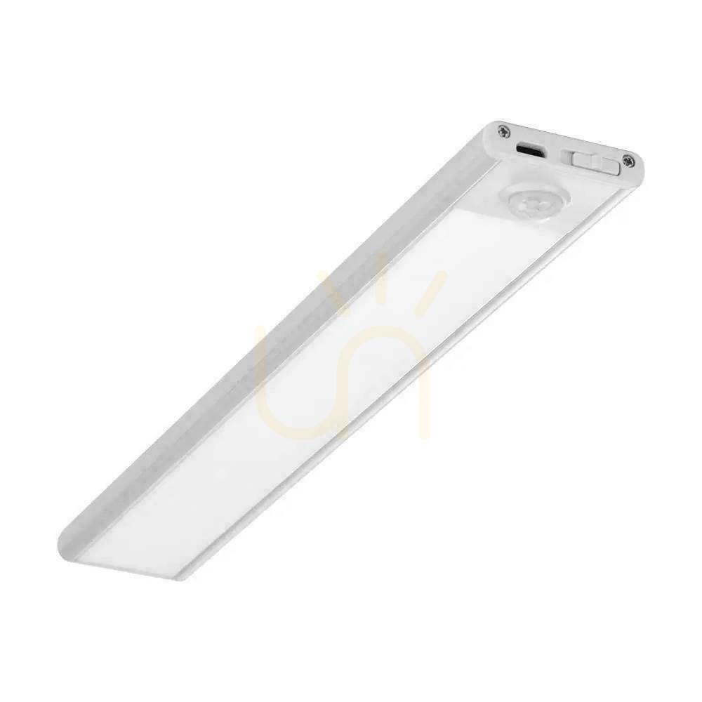 Pohled V-TAC 2,5W LED svítidlo pod skříňku Stříbrné Senzor pohybu Nabíjení přes USB 60cm VT-8143 4000K 260lm V-TAC 2,5W LED svítidlo pod skříňku Stříbrné Senzor pohybu Nabíjení přes USB 60cm VT-8143 4000K 260lm