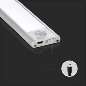 V-TAC 2,5W LED svítidlo pod skříňku Stříbrné Senzor pohybu Nabíjení přes USB 60cm VT-8143 4000K 260lm 2 V-TAC 2,5W LED svítidlo pod skříňku Stříbrné Senzor pohybu Nabíjení přes USB 60cm VT-8143 4000K 260lm small 2