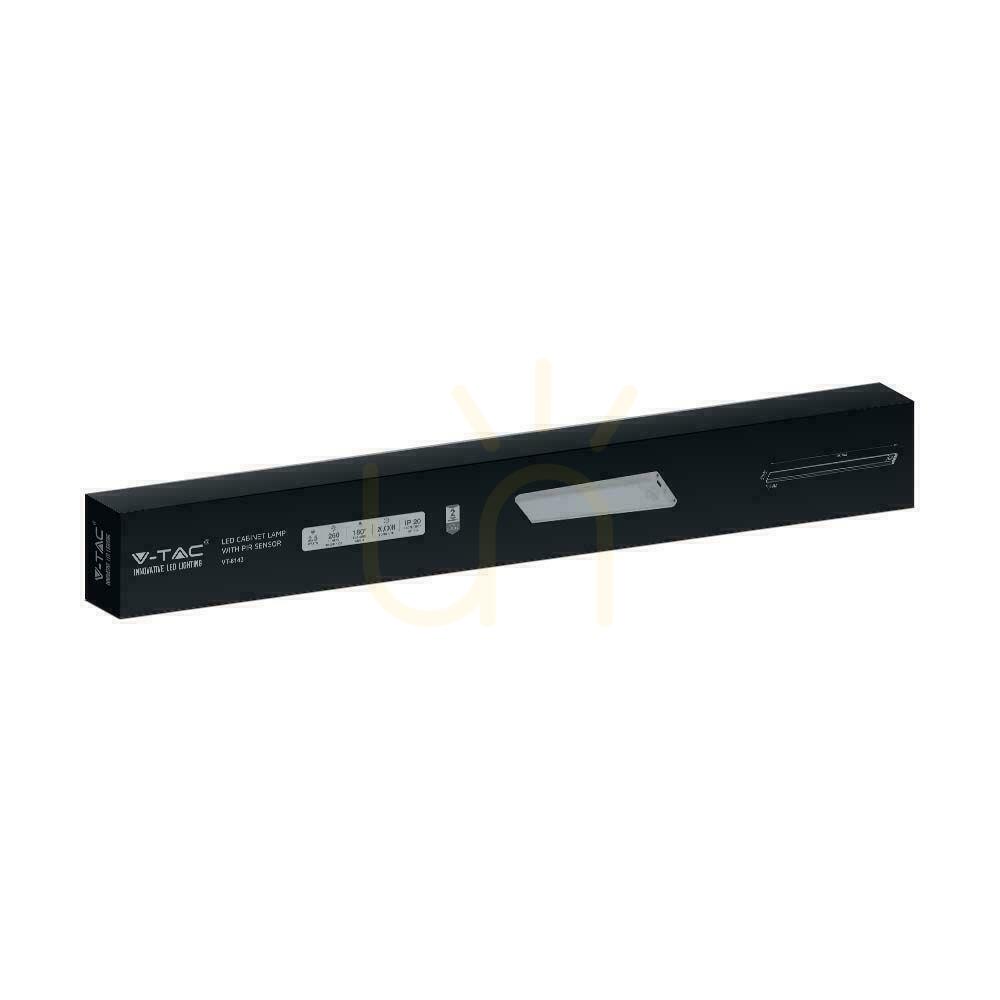 Zobrazit V-TAC 2,5W LED svítidlo pod skříňku Stříbrné Senzor pohybu Nabíjení přes USB 60cm VT-8143 4000K 260lm V-TAC 2,5W LED svítidlo pod skříňku Stříbrné Senzor pohybu Nabíjení přes USB 60cm VT-8143 4000K 260lm