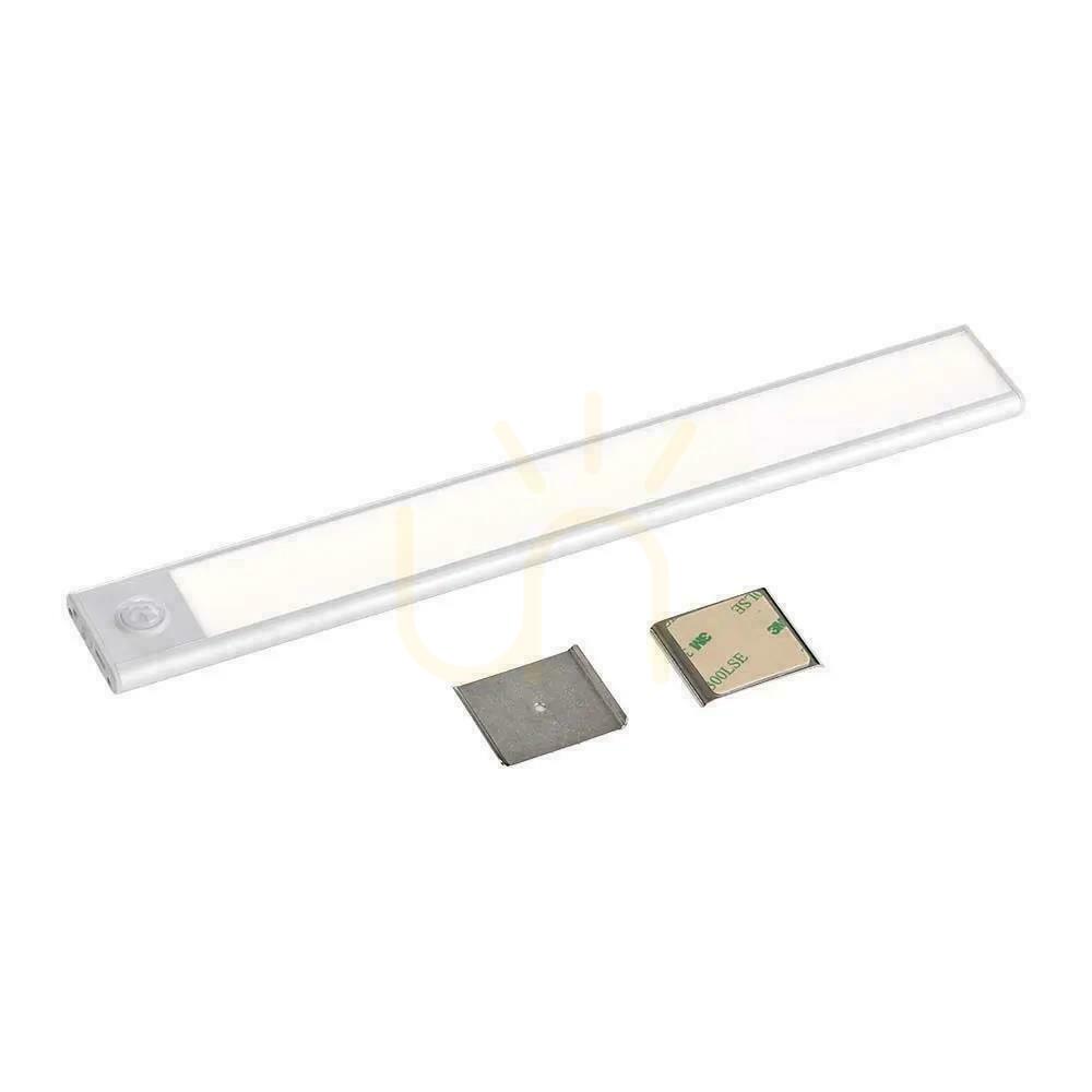 Zobrazit V-TAC 2,5W LED svítidlo pod skříňku Stříbrné Senzor pohybu Nabíjení přes USB 60cm VT-8143 4000K 260lm V-TAC 2,5W LED svítidlo pod skříňku Stříbrné Senzor pohybu Nabíjení přes USB 60cm VT-8143 4000K 260lm