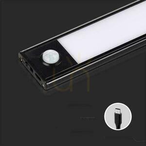 V-TAC 2,5W LED svítidlo pod skříňku černé Senzor pohybu Nabíjení přes USB 60cm VT-8143 3000K 260lm small 2