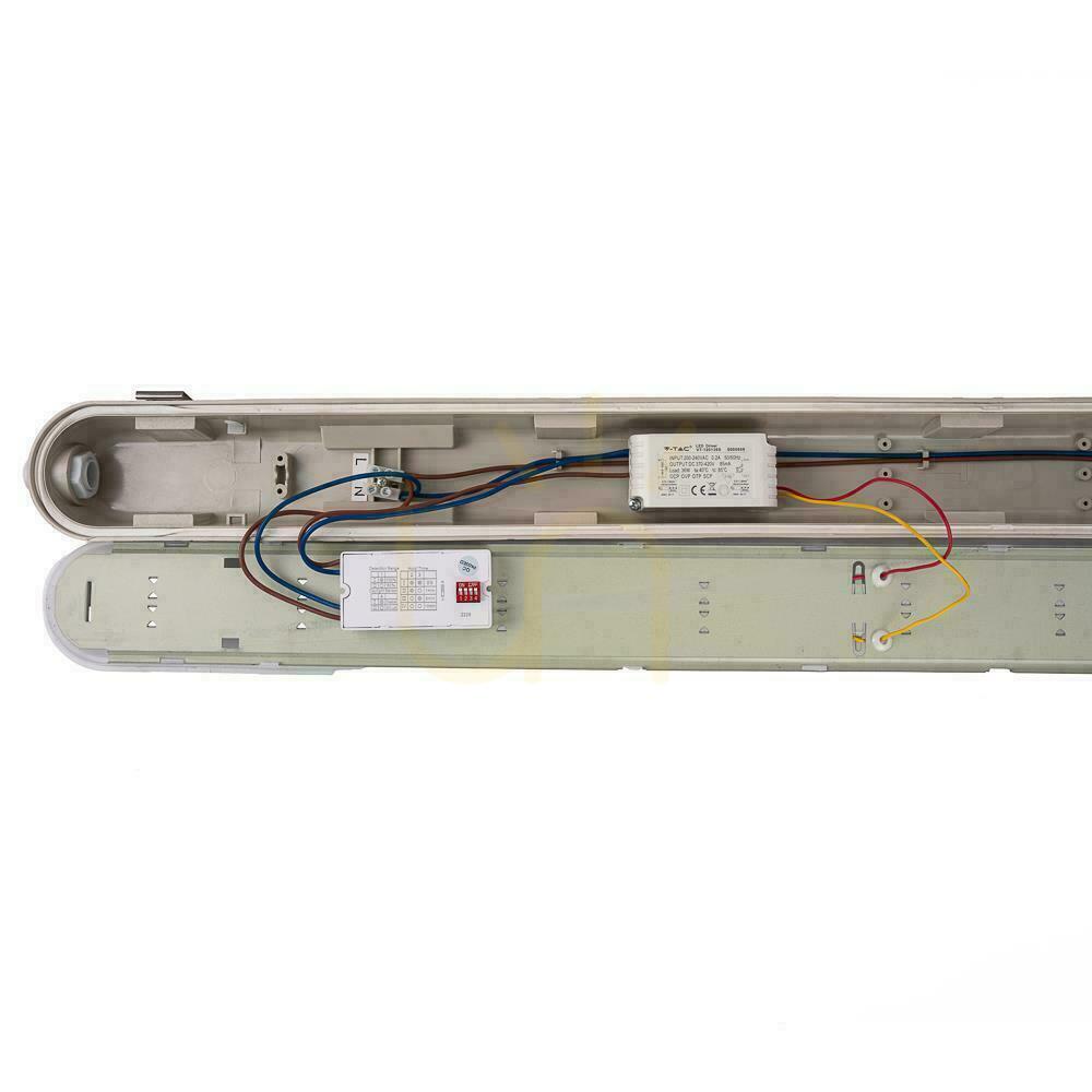 Zobrazit Hermetické LED svítidlo V-TAC SAMSUNG CHIP 36W 120cm 120Lm/W ML SS Clip Motion Sensor VT-120136S 4000K 4320lm Záruka 3 roky Hermetické LED svítidlo V-TAC SAMSUNG CHIP 36W 120cm 120Lm/W ML SS Clip Motion Sensor VT-120136S 4000K 4320lm Záruka 3 roky