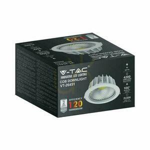 LED V-TAC 40W COB Downlight 120Lm/W VT-26451 4000K 4200lm. small 3