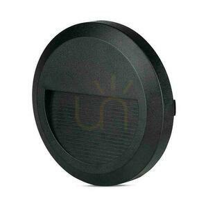 2W LED svítidlo V-TAC pro schodiště černé kulaté 230V IP65 VT-1142 3000K 80lm small 1