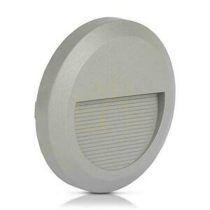 2W LED V-TAC šedé kulaté schodišťové svítidlo 230V IP65 VT-1142 3000K 80lm small 1