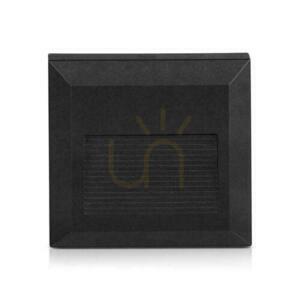 2W LED V-TAC schodišťové svítidlo Black Square 230V IP65 VT-1152 3000K 70lm 2 2W LED V-TAC schodišťové svítidlo Black Square 230V IP65 VT-1152 3000K 70lm small 2
