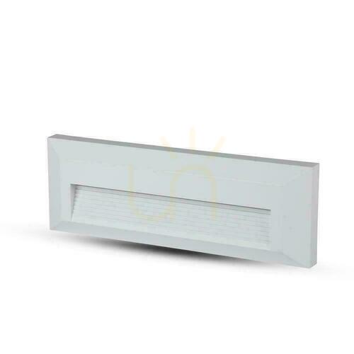Kontrola Schodišťové svítidlo 3W LED V-TAC bílý obdélník 230V IP65 VT-1162 4000K 110lm