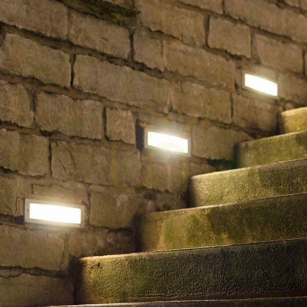 Pohled Schodišťové svítidlo 3W LED V-TAC bílý obdélník 230V IP65 VT-1162 4000K 110lm Schodišťové svítidlo 3W LED V-TAC bílý obdélník 230V IP65 VT-1162 4000K 110lm