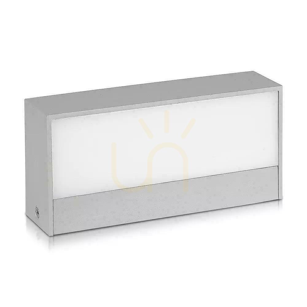 Pohled V-TAC 9W LED nástěnné svítidlo Top Down Gray IP65 VT-8056 4000K 850lm V-TAC 9W LED nástěnné svítidlo Top Down Gray IP65 VT-8056 4000K 850lm