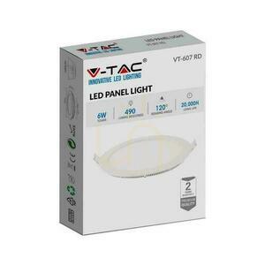 LED panel V-TAC Premium Downlight 6W Round fi120 VT-607 2700K 490lm 2 LED panel V-TAC Premium Downlight 6W Round fi120 VT-607 2700K 490lm small 2