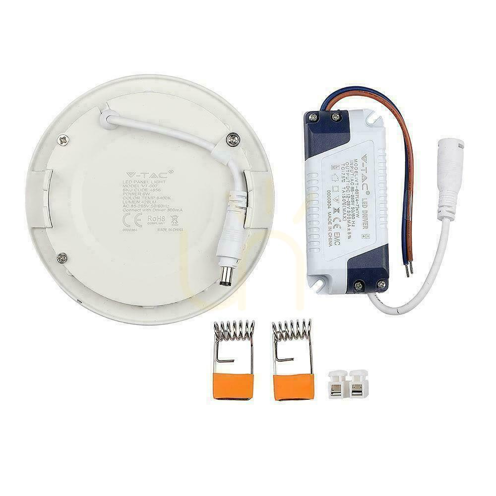 Zobrazit LED panel V-TAC Premium Downlight 6W Round fi120 VT-607 2700K 490lm LED panel V-TAC Premium Downlight 6W Round fi120 VT-607 2700K 490lm
