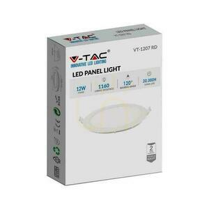 V-TAC Premium LED Downlight Panel 12W Round fi170 VT-1207 2700K 1160lm small 1