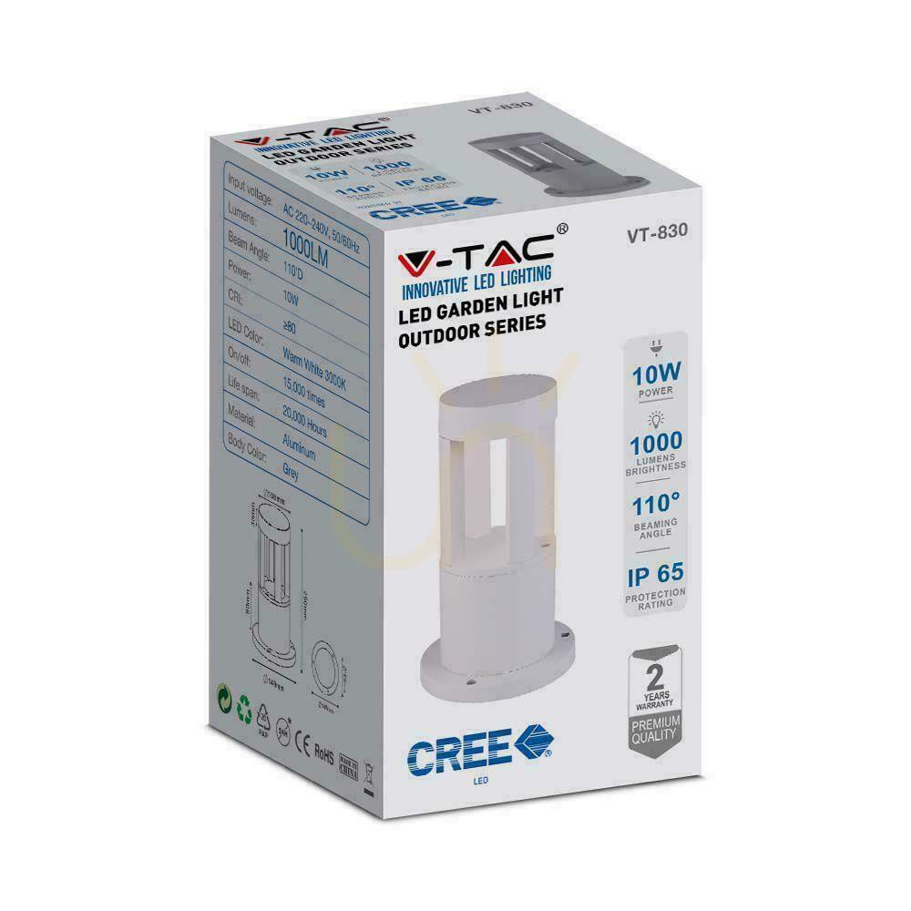Zobrazit V-TAC 10W LED zahradní tyč IP65 bílá 25cm VT-830-W 6400K 1000lm V-TAC 10W LED zahradní tyč IP65 bílá 25cm VT-830-W 6400K 1000lm