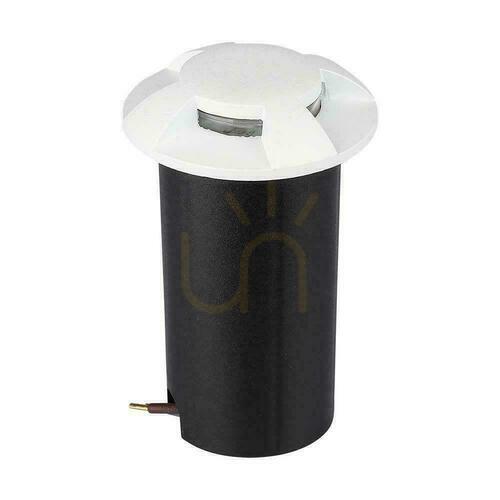 Kontrola Zahradní zemní svítidlo V-TAC 1W LED 4stranné bílé IP67 VT-1171 3000K 50lm.