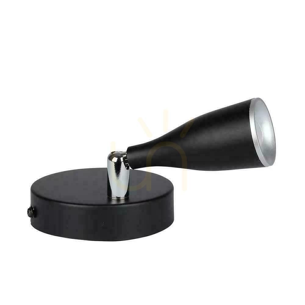 Náhled Nástěnná lampa V-TAC 4,5W LED černá VT-805 3000K 420lm Záruka 3 roky Nástěnná lampa V-TAC 4,5W LED černá VT-805 3000K 420lm Záruka 3 roky