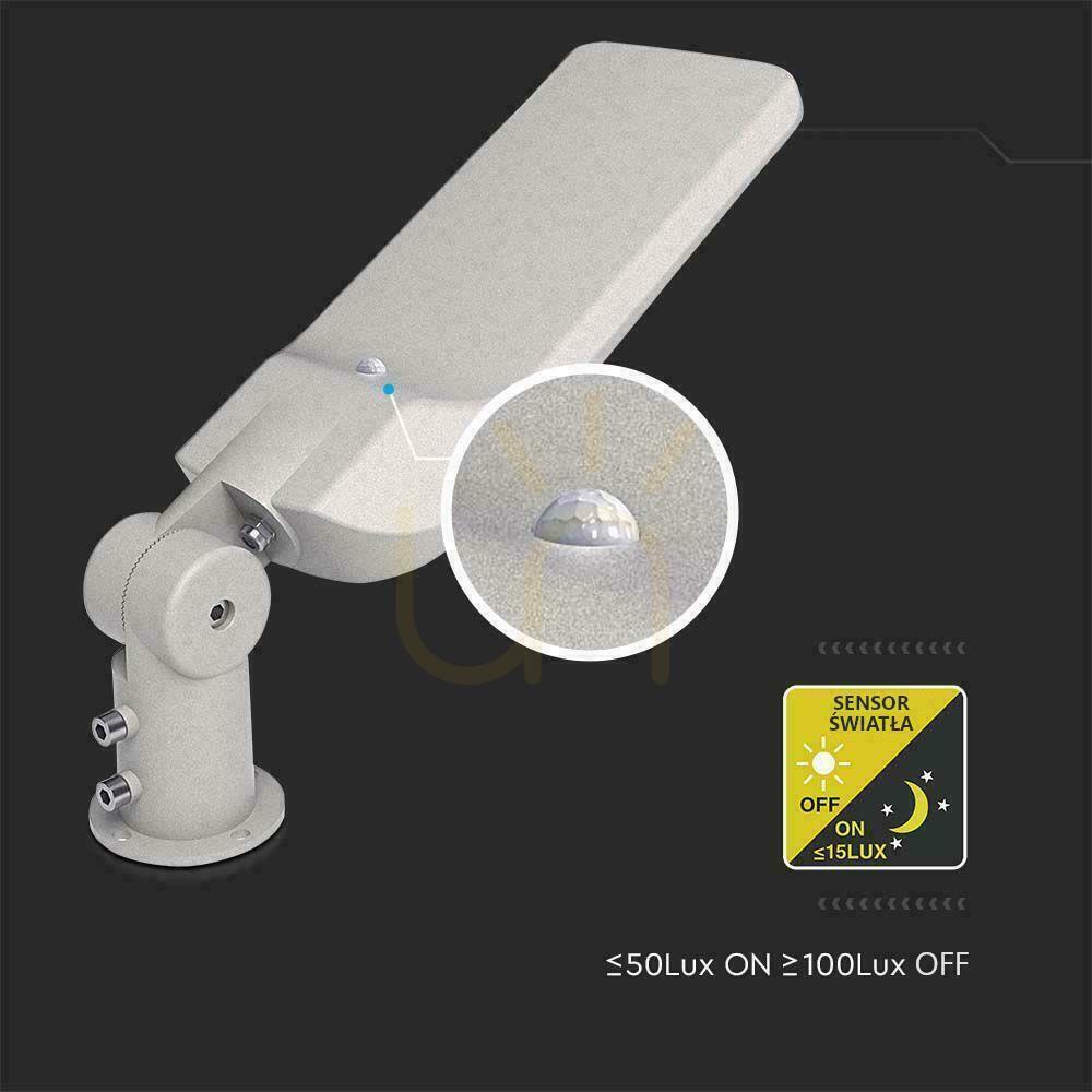 Kontrola V-TAC SAMSUNG CHIP LED pouliční svítidlo s ovládáním a světelným senzorem 150W 120Lm/W VT-169ST-S 6500K 16500lm Záruka 5 let V-TAC SAMSUNG CHIP LED pouliční svítidlo s ovládáním a světelným senzorem 150W 120Lm/W VT-169ST-S 6500K 16500lm Záruka 5 let