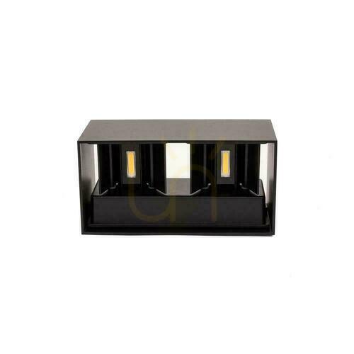 Kontrola V-TAC 24W LED nástěnné svítidlo Top Bottom IP65 černé VT-8125-B-N 3000K 2720lm.