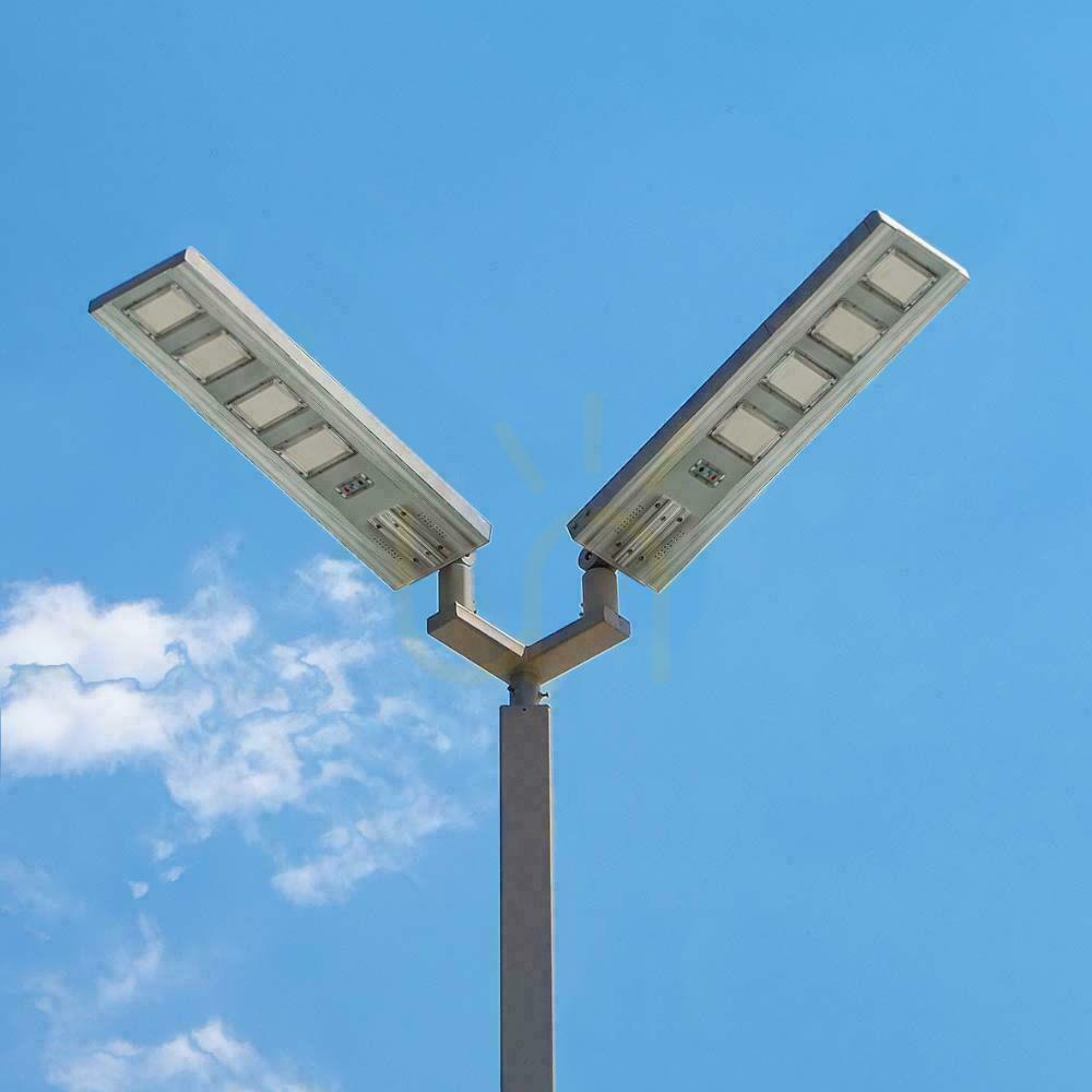 Kontrola Solární pouliční svítidlo V-TAC LED 50W se senzorem pohybu a dálkovým ovládáním VT-40401ST 4000K 4300lm Solární pouliční svítidlo V-TAC LED 50W se senzorem pohybu a dálkovým ovládáním VT-40401ST 4000K 4300lm