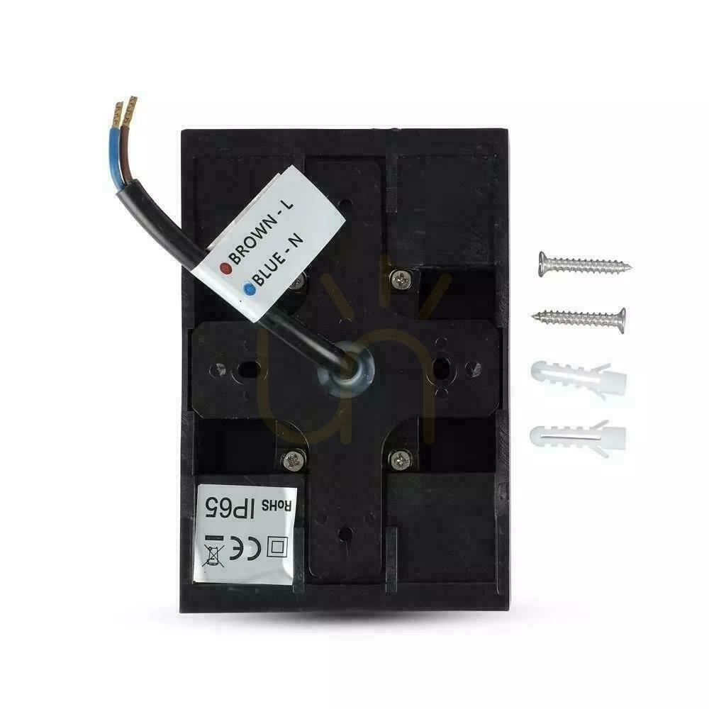 Zobrazit Nástěnné svítidlo Top Down V-TAC 4W LED černá IP65 VT-844-B-N 3000K 400lm Nástěnné svítidlo Top Down V-TAC 4W LED černá IP65 VT-844-B-N 3000K 400lm