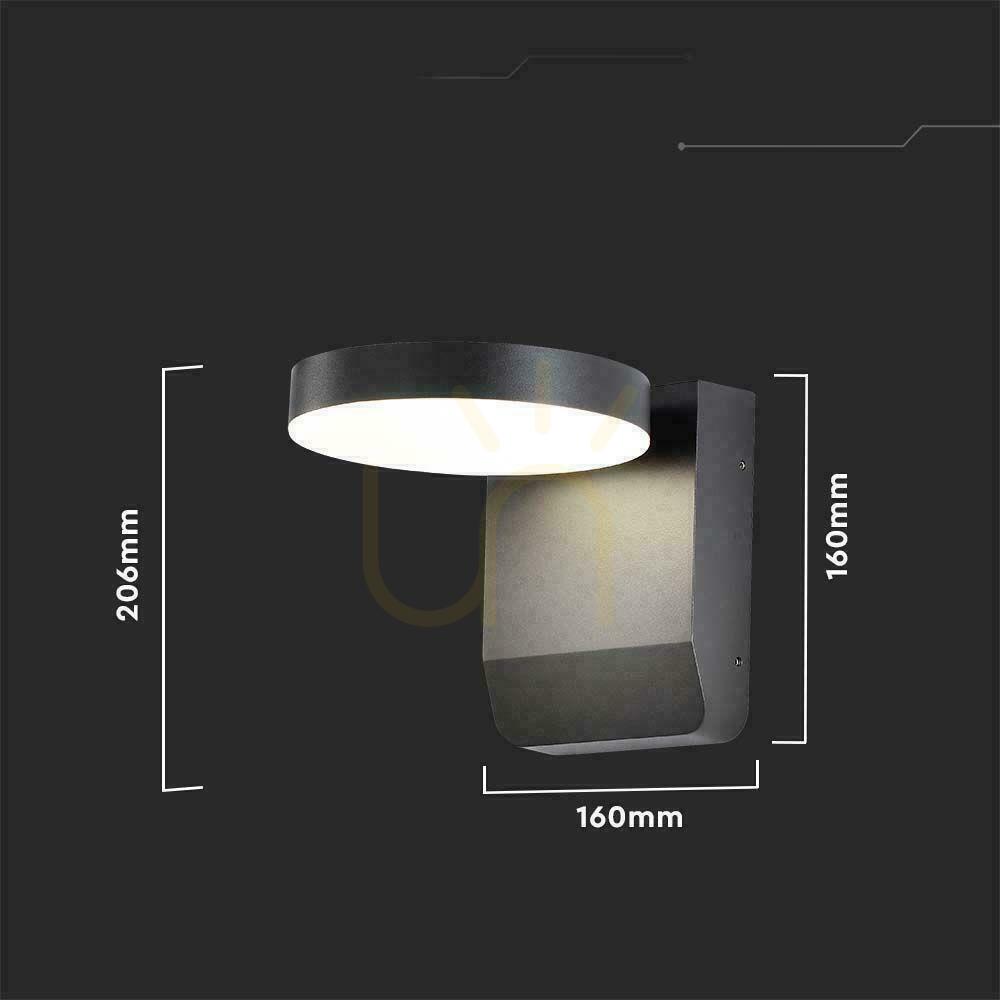 Kontrola Venkovní LED nástěnné svítidlo V-TAC VT-11020 17 W černé 4000 K IP65 Venkovní LED nástěnné svítidlo V-TAC VT-11020 17 W černé 4000 K IP65