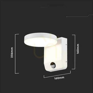 Projekční fasádní svítidlo V-TAC 17W LED Motion Sensor Round White IP65 VT-11020S 4000K 2520lm 6 Projekční fasádní svítidlo V-TAC 17W LED Motion Sensor Round White IP65 VT-11020S 4000K 2520lm small 6