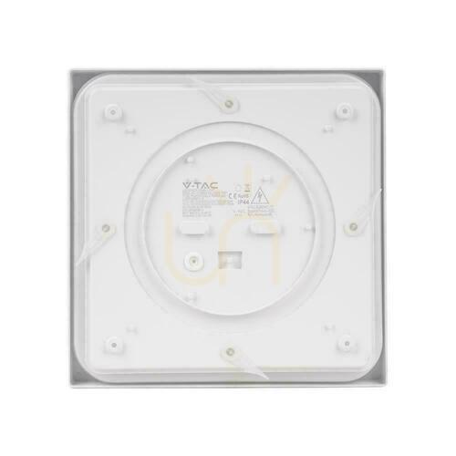 Kontrola Plafond V-TAC 18W LED Square IP44 23x23cm White VT-8618W-SQ 6500K 1800lm.