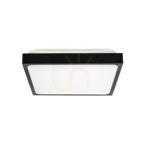 Kontrola Plafond V-TAC 30W LED Square IP44 42x42cm černý VT-8630B-SQ 6500K 3000lm