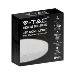 Plafond V-TAC 18W LED kulatý IP44 Mikrovlnný senzor pohybu 23cm bílý VT-8618S-W-RD 3000K 1800lm 2 Plafond V-TAC 18W LED kulatý IP44 Mikrovlnný senzor pohybu 23cm bílý VT-8618S-W-RD 3000K 1800lm small 2