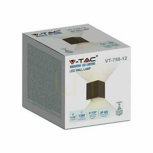 V-TAC 11W LED nástěnné svítidlo nahoře dole nastavitelné bronzový Corten Square IP65 VT-759-12 3000K 1360lm 5 V-TAC 11W LED nástěnné svítidlo nahoře dole nastavitelné bronzový Corten Square IP65 VT-759-12 3000K 1360lm small 5