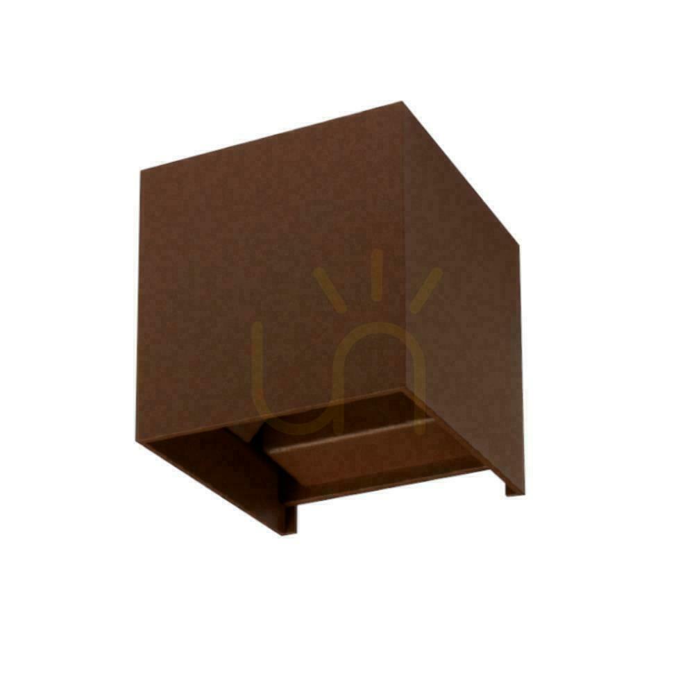Kontrola V-TAC 11W LED nástěnné svítidlo nahoře dole nastavitelné bronzový Corten Square IP65 VT-759-12 3000K 1360lm V-TAC 11W LED nástěnné svítidlo nahoře dole nastavitelné bronzový Corten Square IP65 VT-759-12 3000K 1360lm