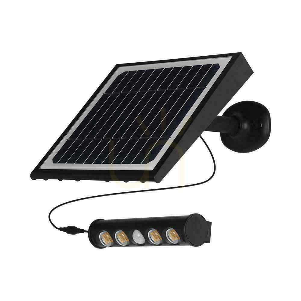 Zobrazit Solární projektor 8W LED černý 8v1 Senzor pohybu IP65 V-TAC VT-11108 4000K 950lm Solární projektor 8W LED černý 8v1 Senzor pohybu IP65 V-TAC VT-11108 4000K 950lm