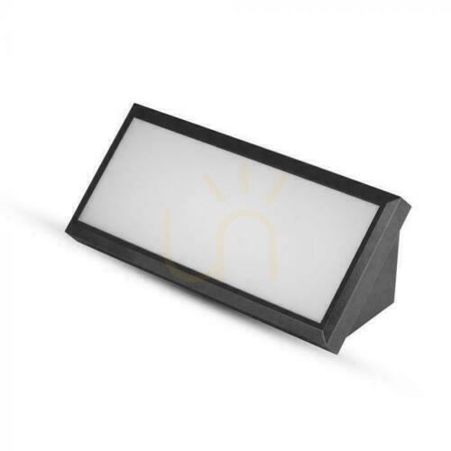 Kontrola V-TAC 12W LED zkosené nástěnné svítidlo černé IP65 VT-8054 4000K 1250lm.