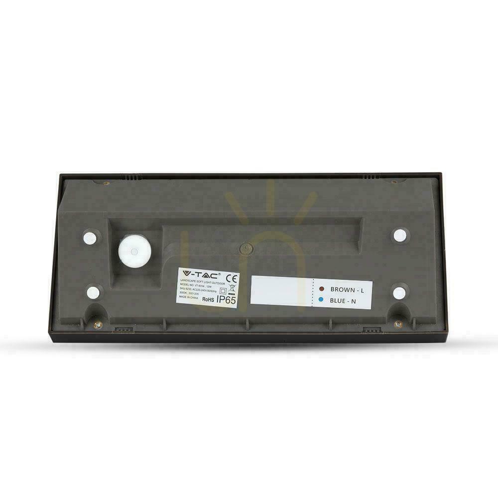 Náhled V-TAC 12W LED zkosené nástěnné svítidlo černé IP65 VT-8054 4000K 1250lm. V-TAC 12W LED zkosené nástěnné svítidlo černé IP65 VT-8054 4000K 1250lm.