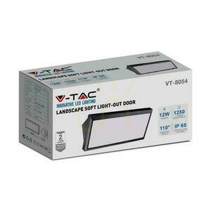 V-TAC 12W LED zkosené nástěnné svítidlo černé IP65 VT-8054 4000K 1250lm. 4 V-TAC 12W LED zkosené nástěnné svítidlo černé IP65 VT-8054 4000K 1250lm. small 4