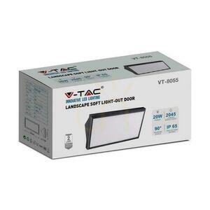 V-TAC 20W LED zkosené nástěnné svítidlo černé IP65 VT-8055 3000K 2045lm 4 V-TAC 20W LED zkosené nástěnné svítidlo černé IP65 VT-8055 3000K 2045lm small 4