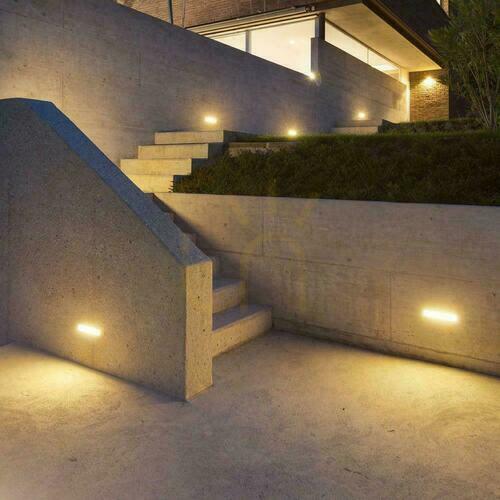 Kontrola V-TAC 20W LED zkosené nástěnné svítidlo bílé IP65 VT-8055 3000K 2045lm.
