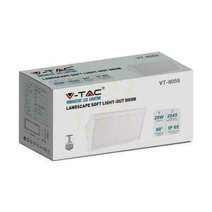 V-TAC 20W LED zkosené nástěnné svítidlo bílé IP65 VT-8055 3000K 2045lm. 5 V-TAC 20W LED zkosené nástěnné svítidlo bílé IP65 VT-8055 3000K 2045lm. small 5