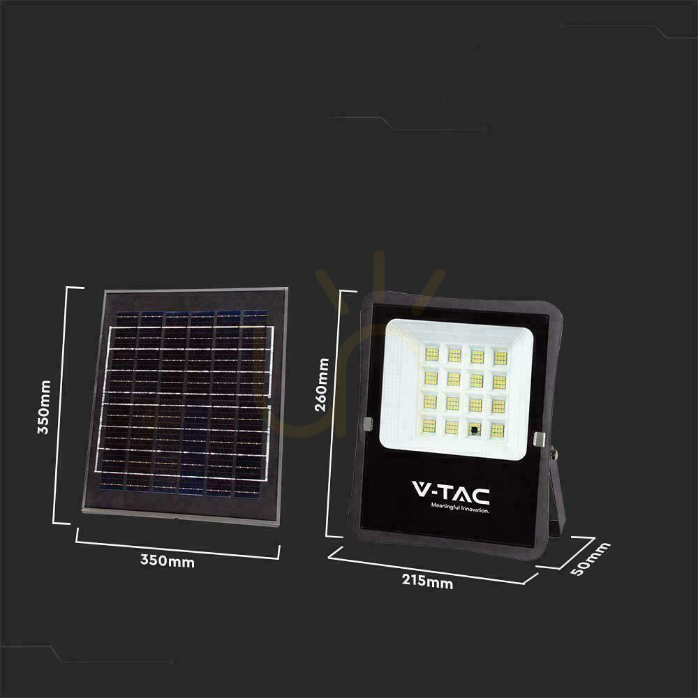 Náhled V-TAC 12W solární LED projektor s dálkovým ovládáním, AUTO, časovač IP65 VT-55100 6400K 1200lm V-TAC 12W solární LED projektor s dálkovým ovládáním, AUTO, časovač IP65 VT-55100 6400K 1200lm