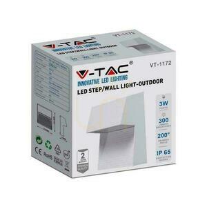 Nástěnná montáž 3W LED V-TAC White Square 230V IP65 VT-1172-W-N 3000lm 300lm. small 3