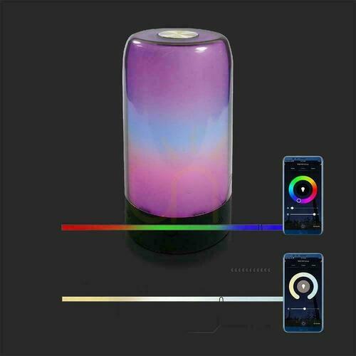 Kontrola V-TAC 8W SMART LIFE TUYA Alexa Google Home VT-7208 LED noční svítidlo.