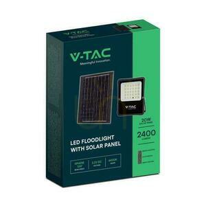 V-TAC 20W solární LED projektor s dálkovým ovládáním, AUTO, časovač IP65 VT-55300 6400K 2400lm 1 V-TAC 20W solární LED projektor s dálkovým ovládáním, AUTO, časovač IP65 VT-55300 6400K 2400lm small 1